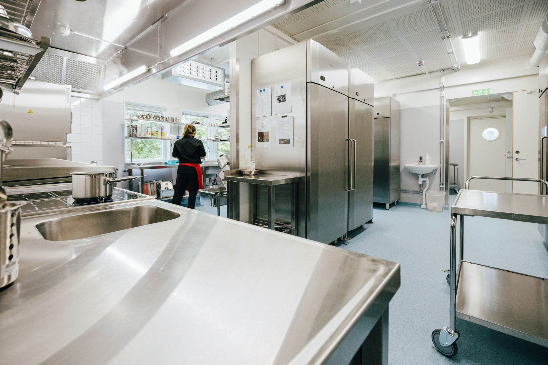 Tillagningskök i förskolepaviljong