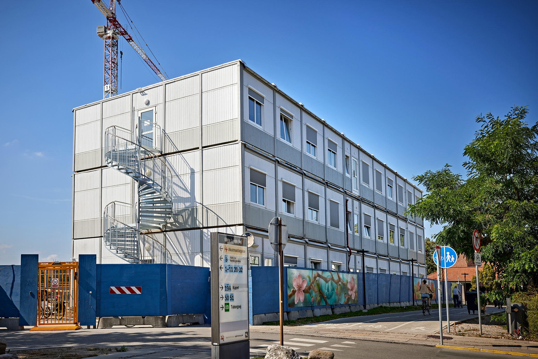 Projektkontormoduler til Bispebjerg Hospital